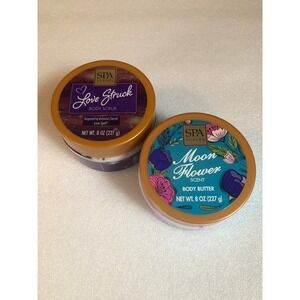 Spa Luxury Moon Flower Body Butter & Love Struck Body Scrub Set 8oz Each